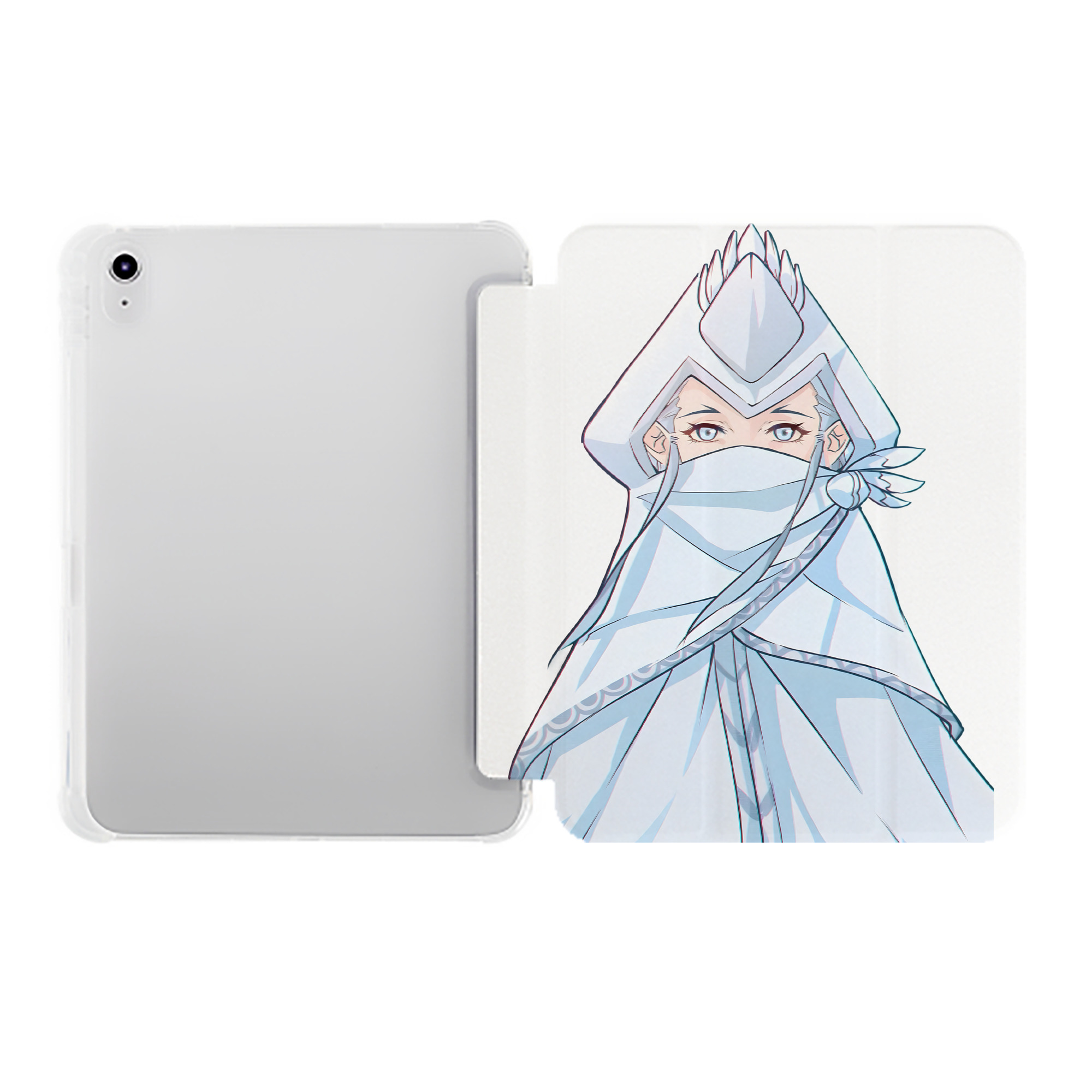 （画像用） Ne Zha 2 ナタ 魔童の大暴れ IPad ケース ペン収納付き 三つ折りスタンド PUレザー×シリコン 対応機種9.5/10.5/10.9インチ